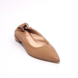 ITALIAN Light Brown Leather Pointy Classic Shoes